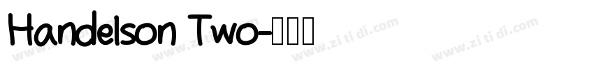 Handelson Two字体转换